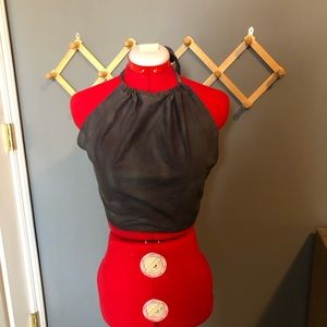 Handmade (like I made it) halter neck backless crop top. Perfect for the summer